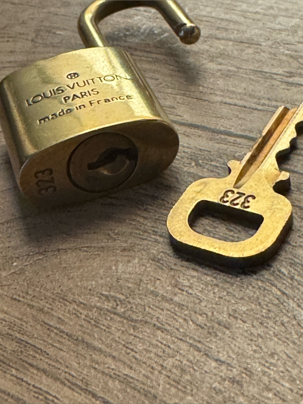 Louis Vuitton Vintage Lock and Key Set #323 🔐 Authentic Made in France